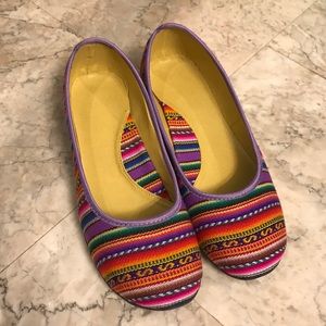 Ballet Flats “Mexican Blanket” Woven